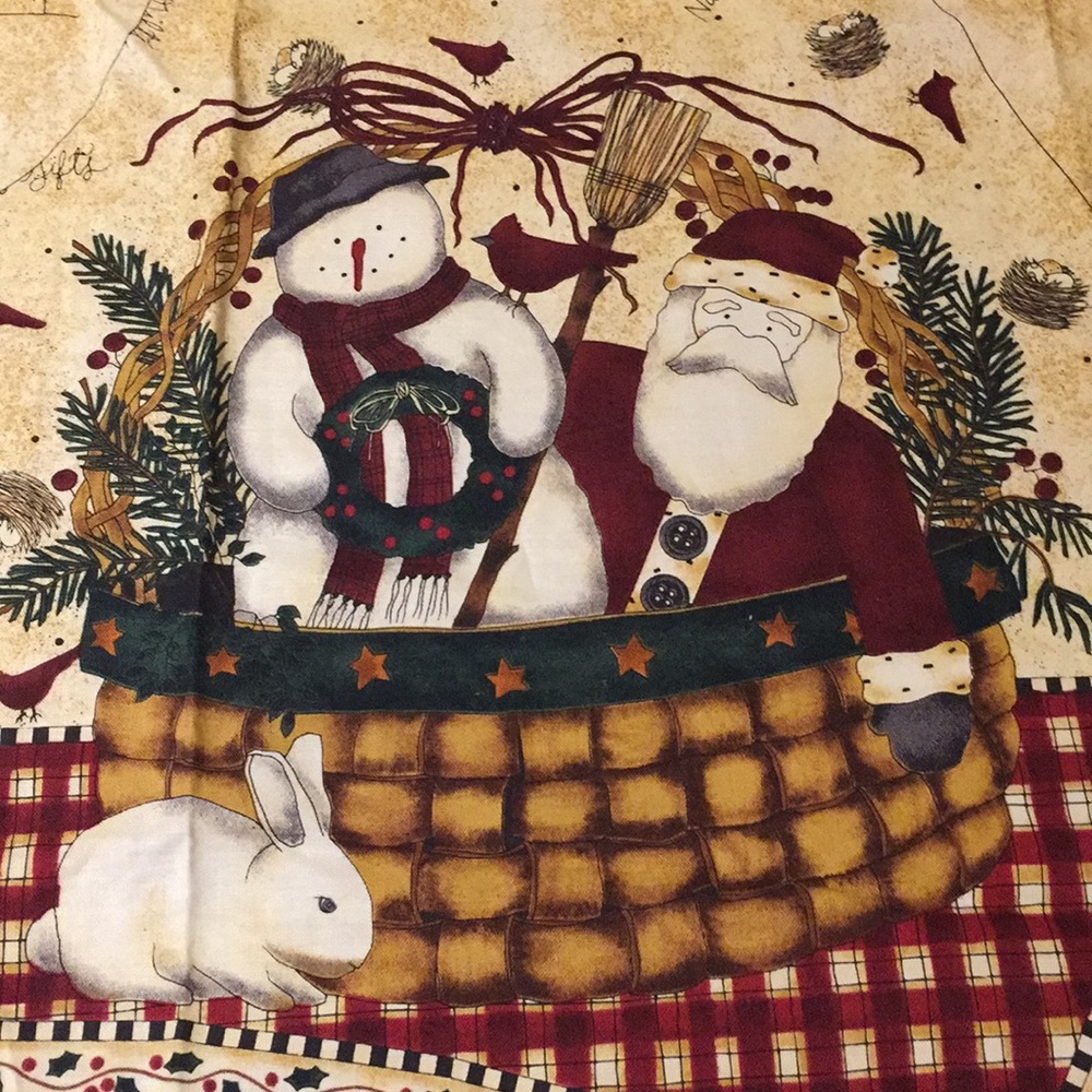 Debbie Mumm Nature’s Gift Country Christmas Vest Panels Xmas Sewing Project 1996